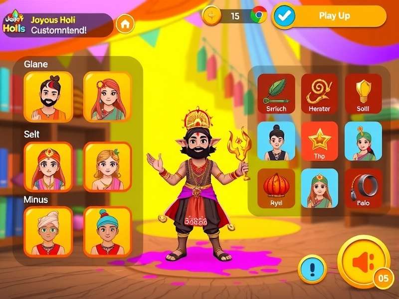 Joyous Holi Expedition character customization options